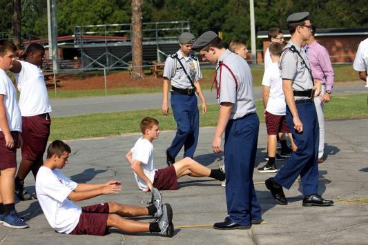 It is a time when cadets are assessed