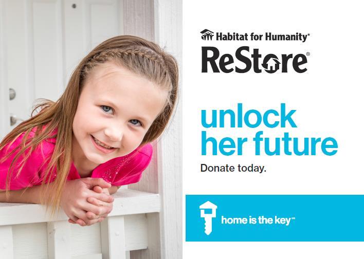ReStore fundraising assets can be accessed here. Only to be used in April.