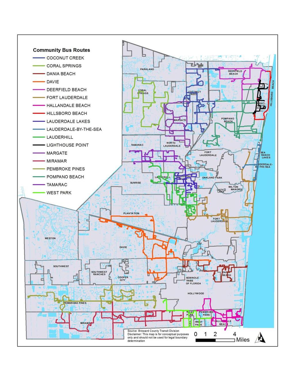 2 / Overview and Accomplishments for FY 2015 Map 2-2: Community Bus System
