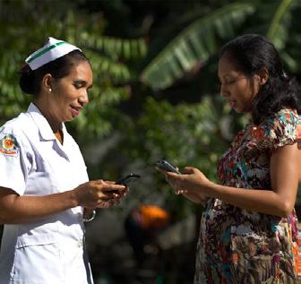 The system also facilitates phone contact between pregnant or postpartum women and their midwives, including regular phone contact around the time of delivery.
