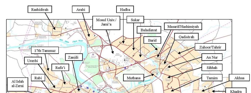 Institute for the Study of War, The Fight for Mosul, April 2008 20 The Enemy System in Mosul Mosul is situated at a strategic crossroads in northern Iraq at the meeting point of westeast and