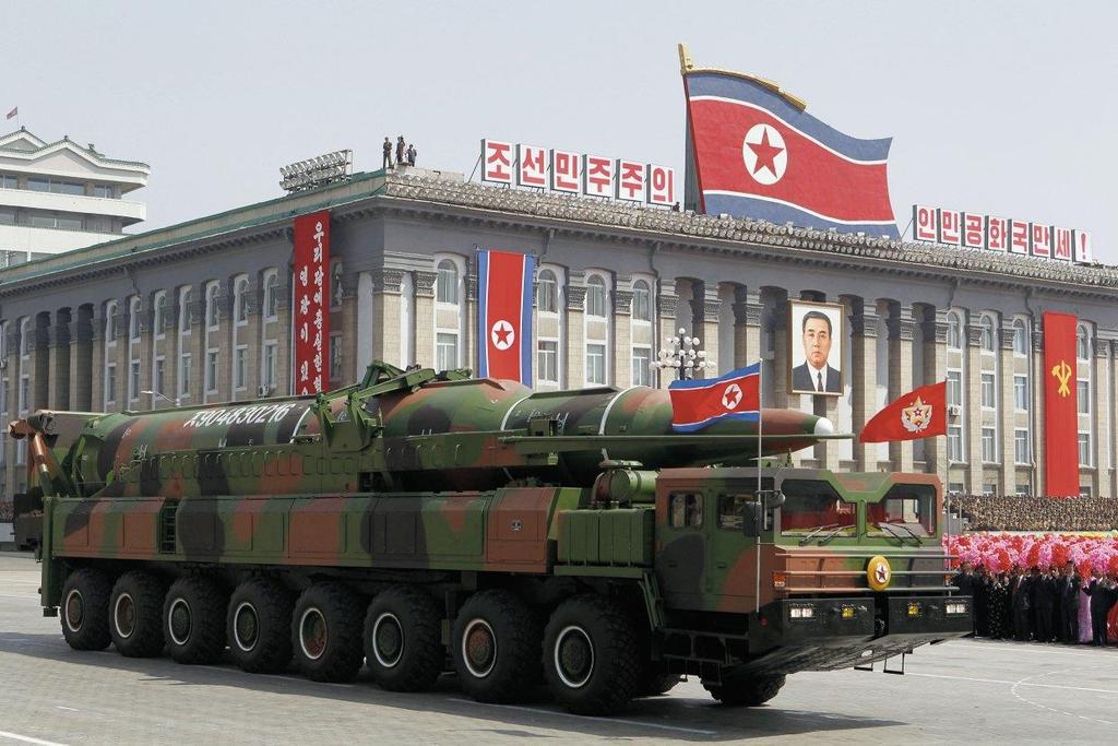 parade in Pyongyang on 15 April 2012.