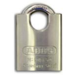 Many hardware stores have these locks and pad bars, or a local locksmith could supply such a lock and pad bar. A picture of a close shackle lock is shown below for reference. 23 10.