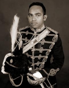 Picture of Ali in the Full Dress Uniform of the Royal Canadian Hussars taken while he was on leave in Montreal.