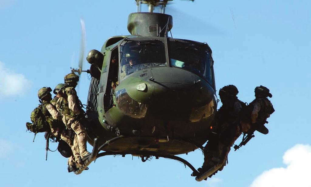 The Case for Canadian Marines Ken Hansen 1 Photo: Sgt Donald Clark, DND, Army News Canadian Special Operations Regiment personnel about to rappel from a CH-146 Griffon helicopter.