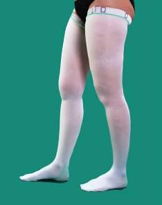 As an inpatient you may be provided thigh or knee length anti-embolic stockings, the nursing team will measure your legs to ensure the correct fit.