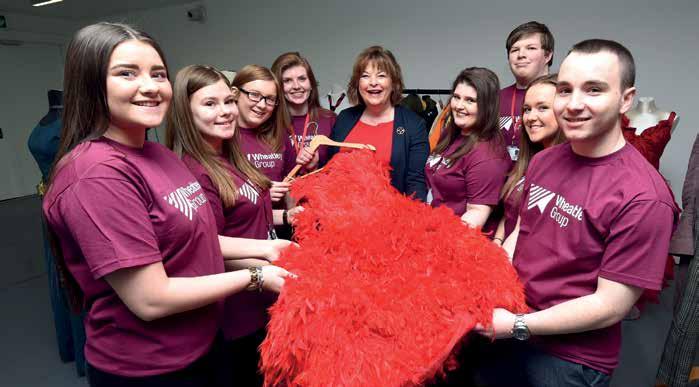 Wheatley Foundation FIRST NIGHT DELIGHT: Wheatley Group Modern Apprentices with Culture Secretary Fiona Hyslop to launch the First Nights programme Stage set for young people Young people from