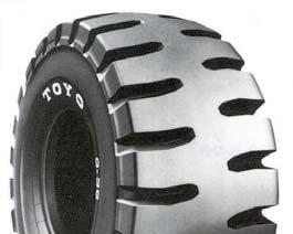 G-62 (L-3) Cut resistant traction pattern available with steel breaker and sidewall protection. 20.5-25 (12, 16, 20, 24 PR) 23.5-25 (12, 16, 20, 24 PR) 26.5-25 (16, 20, 24 PR) 29.