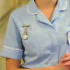 Staff nurse Pale blue and white