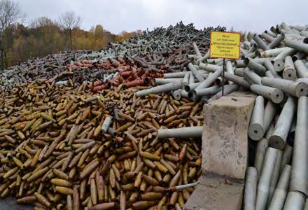 various ammunition 83,000 surface-to-air missiles and rockets 1,470 MANPADS 2,620 tonnes of mélanj 3,000