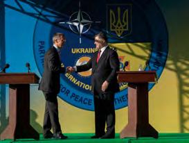 Ukraine Ukraine and NATO have been partners for more than 20 years. They have built a distinctive partnership, which has been strengthened over time.