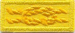 New square knots on blue or yellow background were instituted for the other awards.
