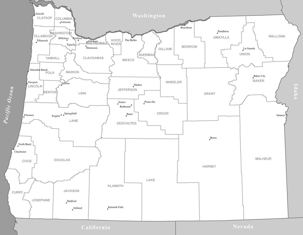 ATTACHMENT A: Map of Oregon Showing 2008 Visits by DLCD Director 35