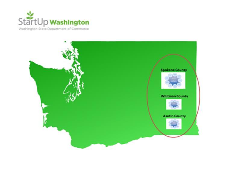 Startup Washington 365 Success Across the Region Together, Startup Spokane, Startup Asotin, and Startup Whitman are connecting urban and rural ecosystems in an effort to deliver support to