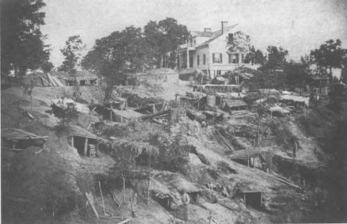The Siege of Vicksburg - The Shirley House also known to troops at the time as The White House - is the only surviving Civil War era structure at Vicksburg Military Park.