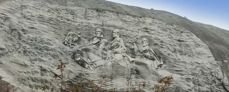 Internal Conflicts in the Confederacy - Gutzon Borglum most famous for his work at Mount Rushmore began the Confederate Memorial at Stone Mountain, Georgia in the 1920 s.