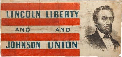 Election of 1864 - Election flag for Abraham Lincoln (1864) For most of 1864, it looked like President Lincoln would be voted out of office.