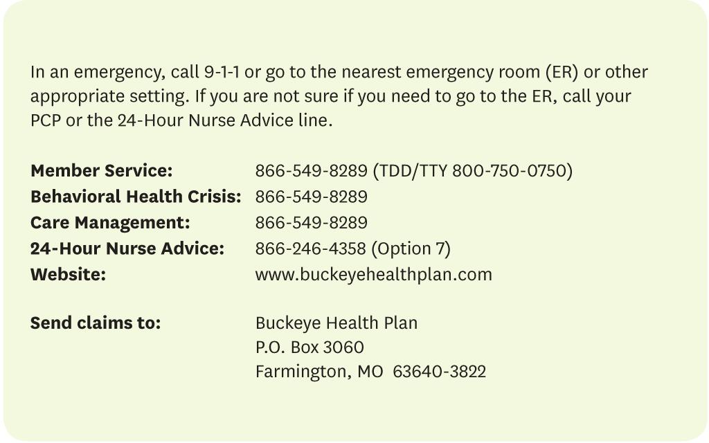 If yu are pregnant, yu need t let Buckeye knw and als call when yur baby is brn s we can send yu a new ID card fr yur baby.