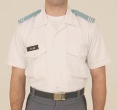 distance between badges Ribbons will not be worn on this uniform.