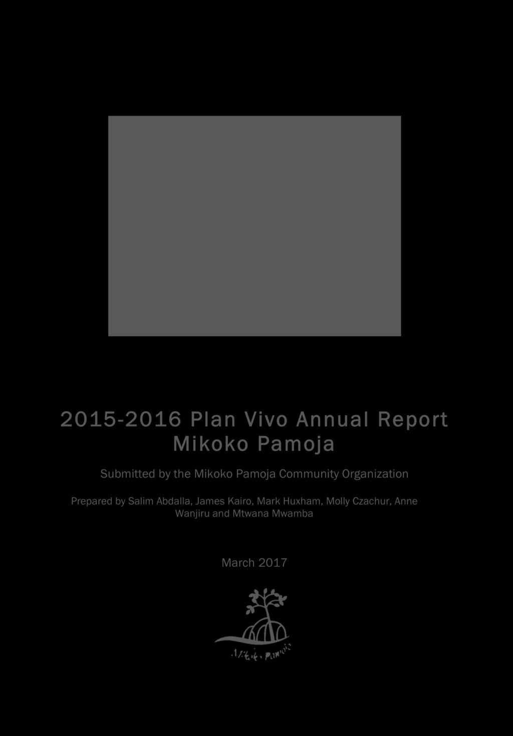 2015-2016 Plan Vivo Annual Report