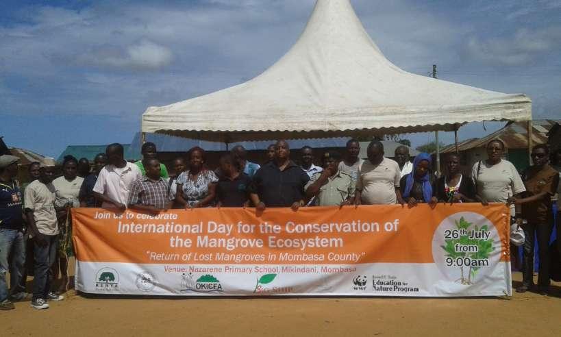school books. 26 th July 2016 MPCO celebrated the International day of Mangrove Conservation in Mikindani Mombasa County, Kenya.
