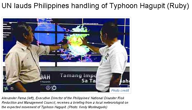 All arms of government, including PAGASA and the National Disaster Risk Reduction and Management Council, and municipalities like Tacloban have pulled together to save