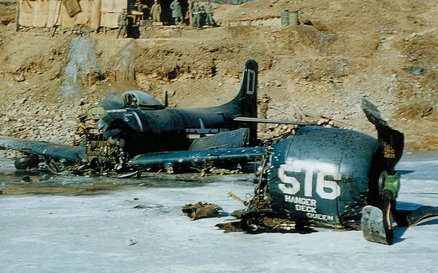Navy Plane Down The crash of the carrier based Skyraider mentioned on p.
