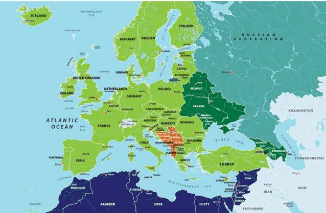 Non-EU Programme Countries: Iceland, Liechtenstein, Former Yugoslav Republic of Macedonia, Norway, and Turkey. PARTNER COUNTRIES NEIGHBO- URING THE EUROPEAN UNION Western Balkans (Region 1.