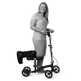 M1860 Ambulation/Locomotion Knee Scooter 449 Our patient requires maximum assistance to ambulate (over 75% of the effort necessary for ambulation is contributed by someone other than the patient) and