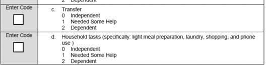 In cases where a patient s ability is different for various light meal preparation tasks, pick the response that best describes the patient s level of ability to perform the majority of light meal