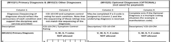 1. Complete assessment 2. Plan Care 3. Describe pt with diagnoses in column 1 4.