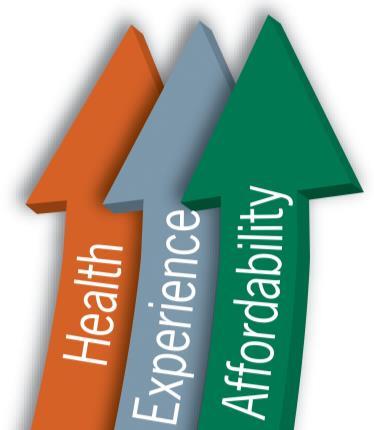 affordability by decreasing per capita costs *The Triple Aim: Care, Health, And Cost.
