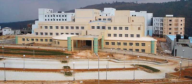 m Front View G+10 storied hospital with multilevel roof of high degree reverse parabolas including finishes and MEP Angio, Generalsurgery, Gynecology, neurosciences, Pediatric medicine, Orthopedics &