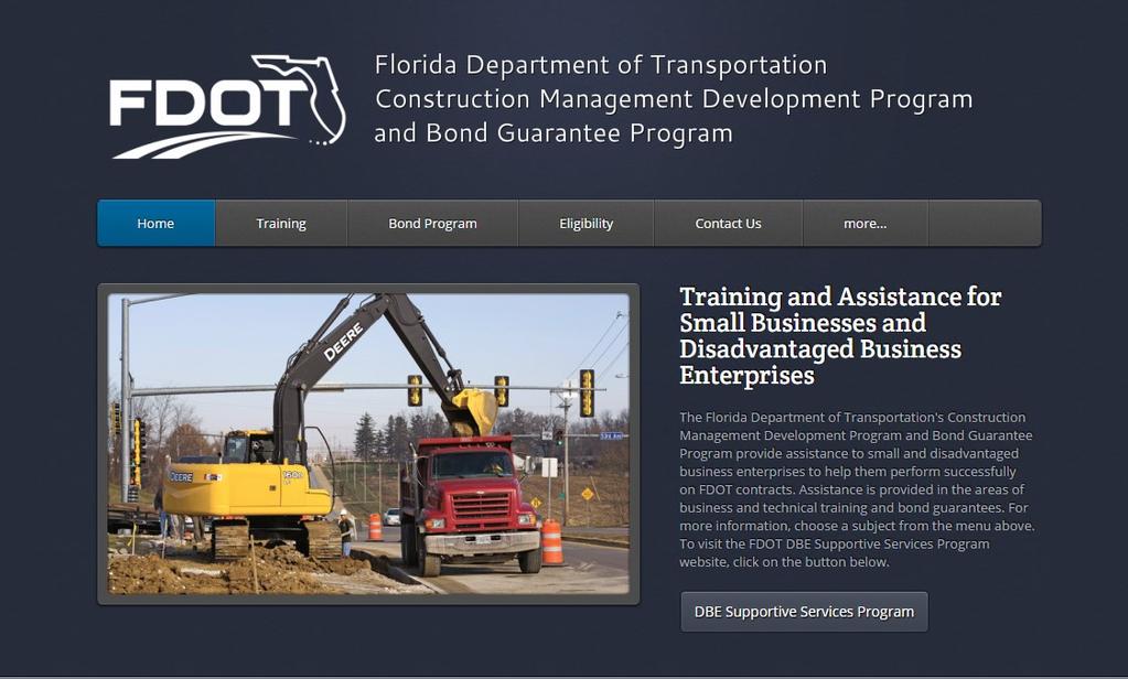 BGP State of Florida funded program to help DBEs obtain bonding for FDOT projects The State of Florida acts as a second surety, guaranteeing the construction bonds