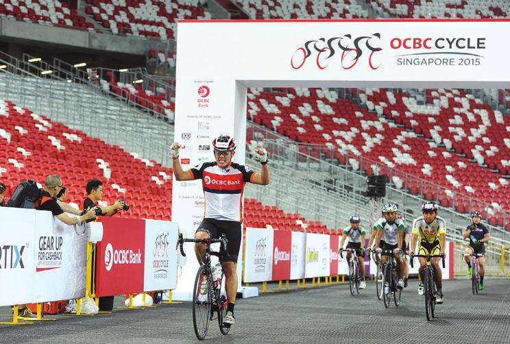 This is the seventh year of our major cycling event OCBC Cycle which promotes safe cycling and an active lifestyle.