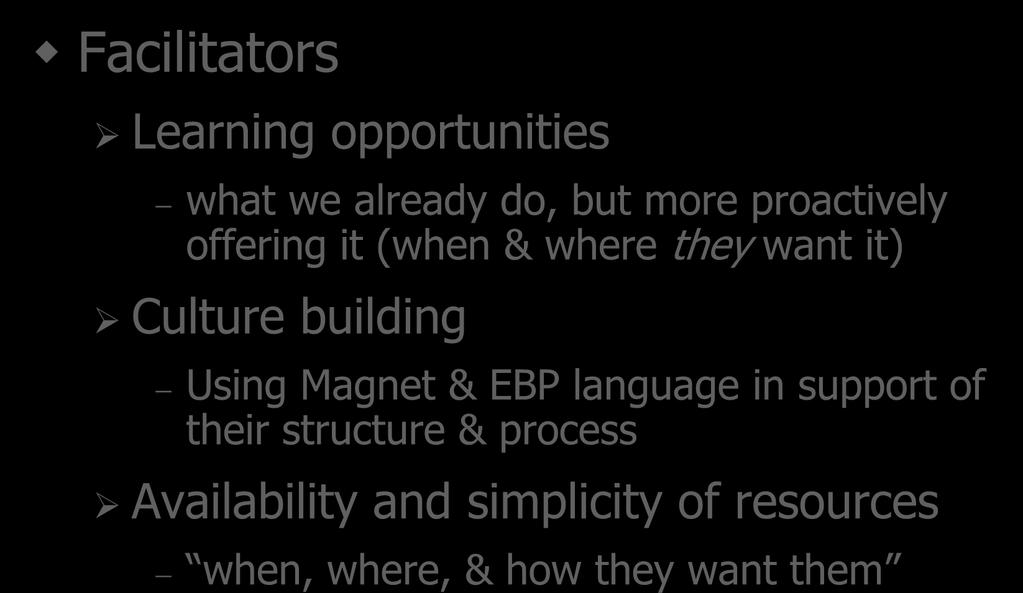 building Using Magnet & EBP language in support of their structure &