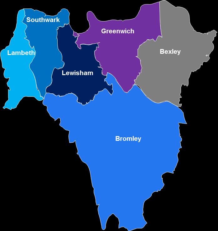 Introduction to south east London Overview of the NHS in south east London There are a number of organisations across south east London who commission and deliver health services.