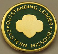 N/A Certificate, suitable for framing Girl Scouts of Eastern Missouri Service Certificate Adult member completing either five or 10 years of service Members serving the organization for the number of