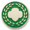 Adult Position Pins indicate the present position of a volunteer in the Girl Scout organization.