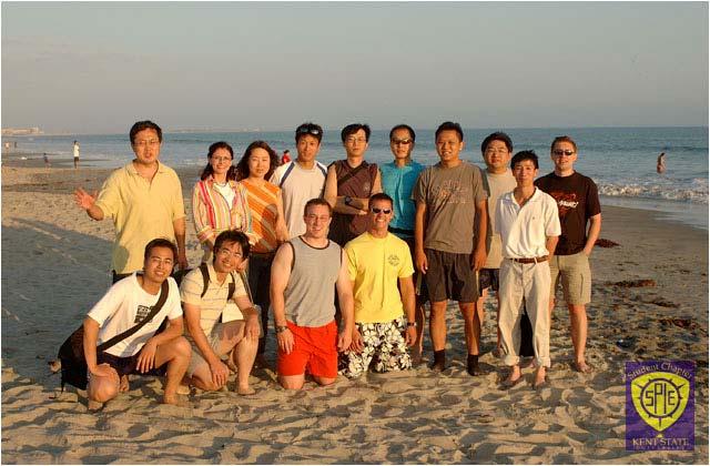 San Diego. Kent State and Penn State Chapter members pose on the beautiful Coronado Beach after the first day s academic programs during the 2005 Annual Meeting at San Diego. 5.