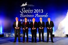 Sino-Swiss Business Awards Organized every 2 years, the objective of the Sino-Swiss