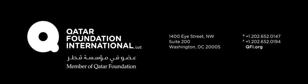 2017 Request for Applications Qatar Foundation International QFI ARABIC STUDY AWARDS - UNDERGRADUATE DEADLINE: APRIL 2, 2017 Mission The goal of the QFI Arabic Study Awards is to recognize
