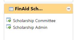 or Scholarship Committee, based upon your role.