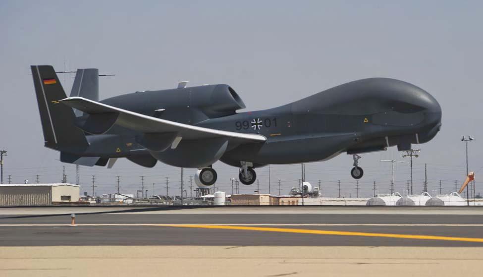 Part IV: Unmanned systems/robotics Northrop Grumman photo The Euro Hawk, a variant of the Global Hawk built for Germany, takes off on an early flight.