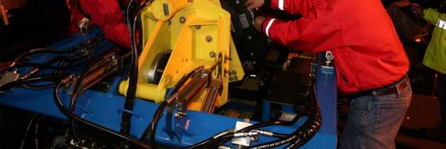 autonomous underwater vehicle recovered from the North Sea.
