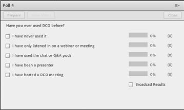DCO Meeting Room Navigation Q&A box for entering questions/feedback File share box to download material for today s presentation Example of a Poll Question Webinar Objectives By the end of this