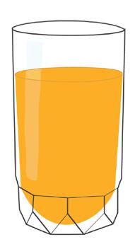 shown apple juice OR orange juice (no pulp) evening before: 850ml morning