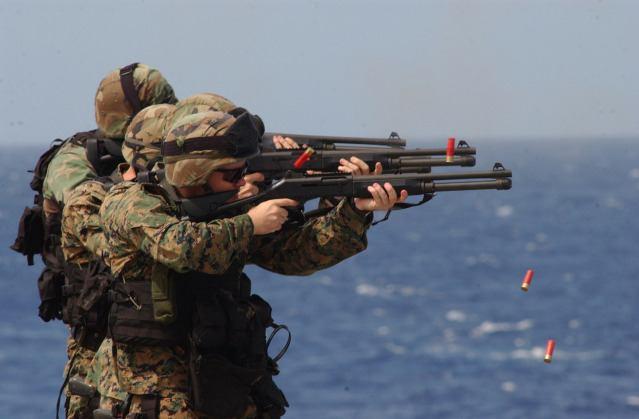 Marines assigned to the 2nd Fleet Anti-Terrorism Support Team