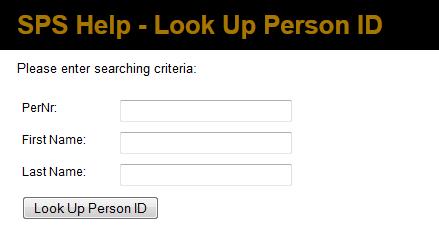 b. If an incorrect Person ID is entered, the following error message will display. i. ii.