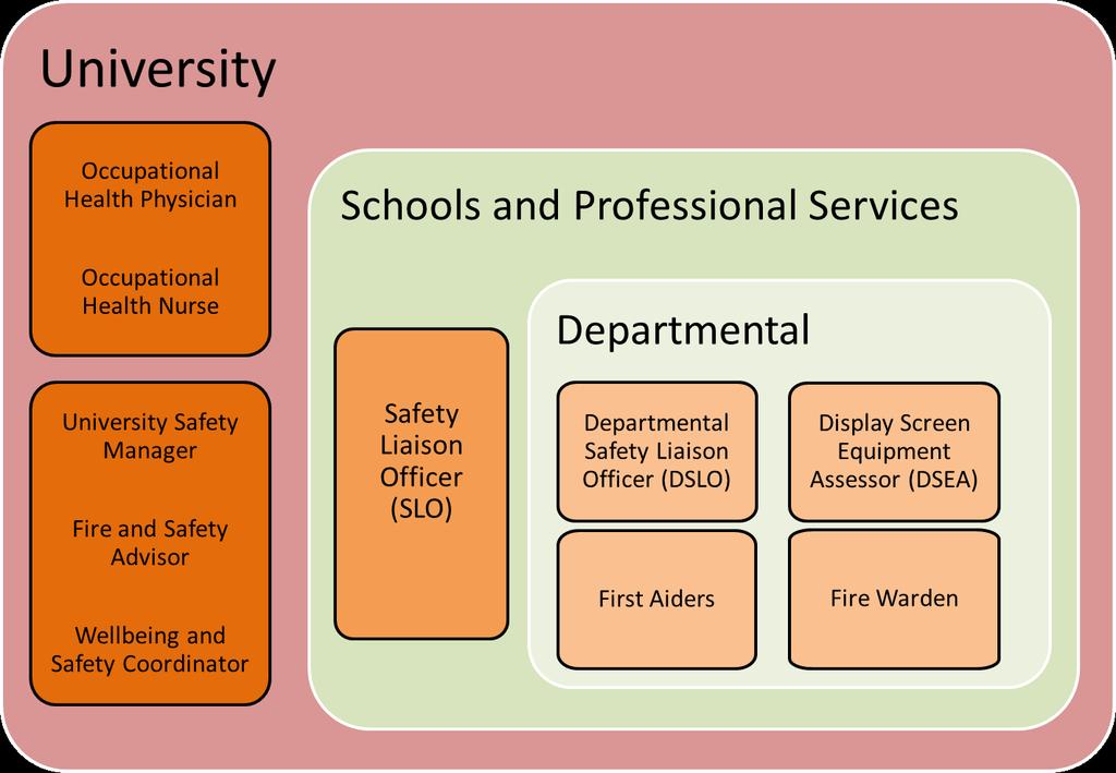 1.2 City University of London devolved health and safety operational and advisory support Head of Health & Safety Health & Safety Advisors Fire & Safety Advisor Health & Safety Administrator Safety